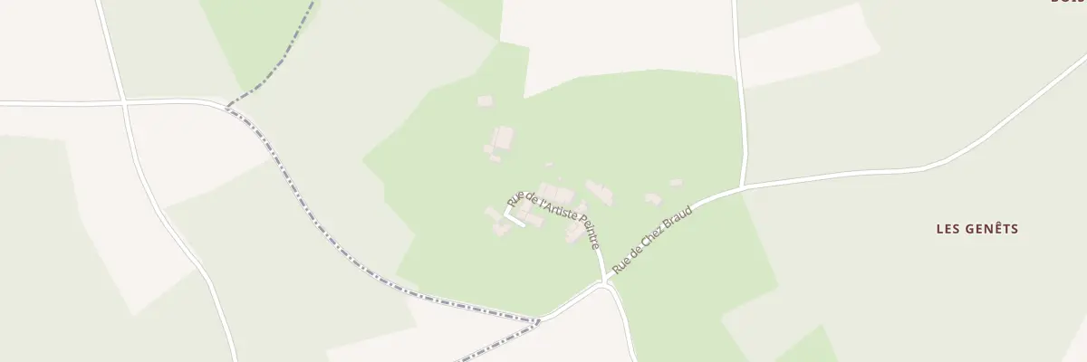 Plan du 8 Rue de l’Artiste Peintre à Fenioux