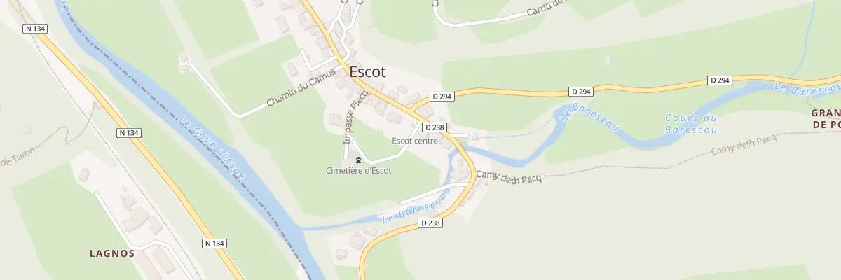 Plan du 5016 Village à Escot