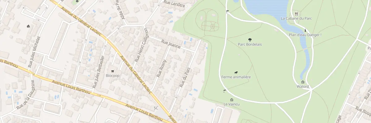 Plan du 34 Rue du Parc à Bordeaux