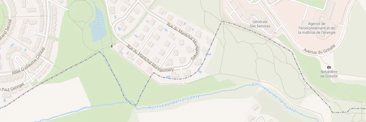 Plan du 10 Rue du Maréchal Montgomery à Angers