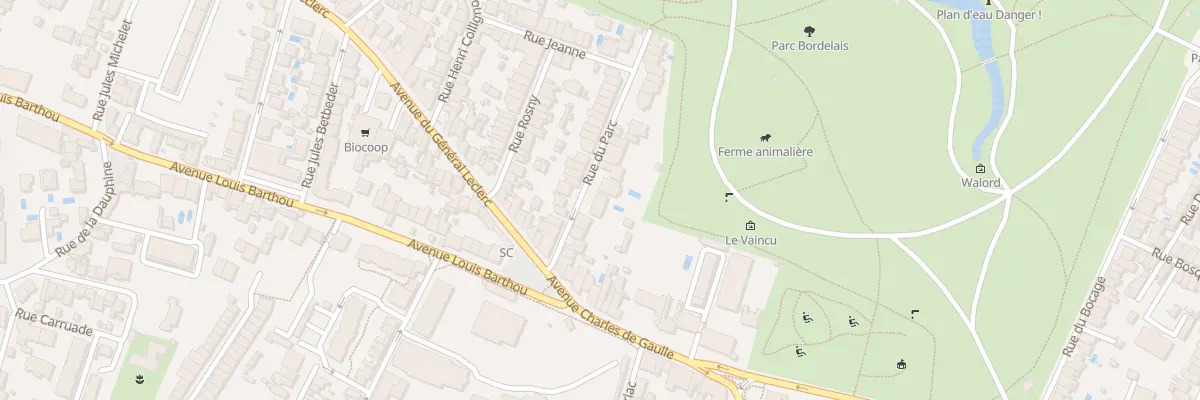 Plan du 11 Rue du Parc à Bordeaux