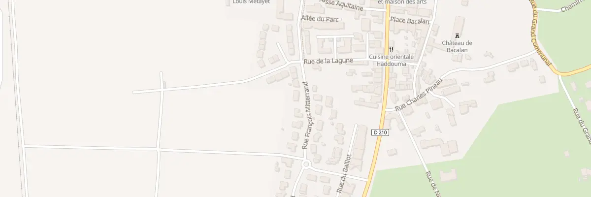 Plan du 28 Rue François Mitterrand à Ludon-Médoc