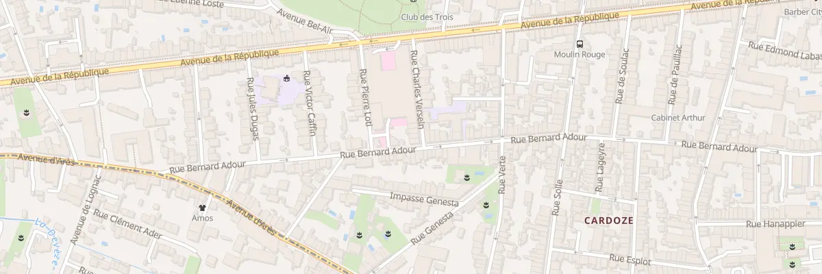 Plan du 31 Rue Charles Versein à Bordeaux