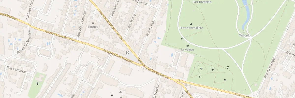 Plan du 7 Rue du Parc à Bordeaux