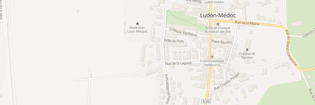 Plan du 42 Rue François Mitterrand à Ludon-Médoc