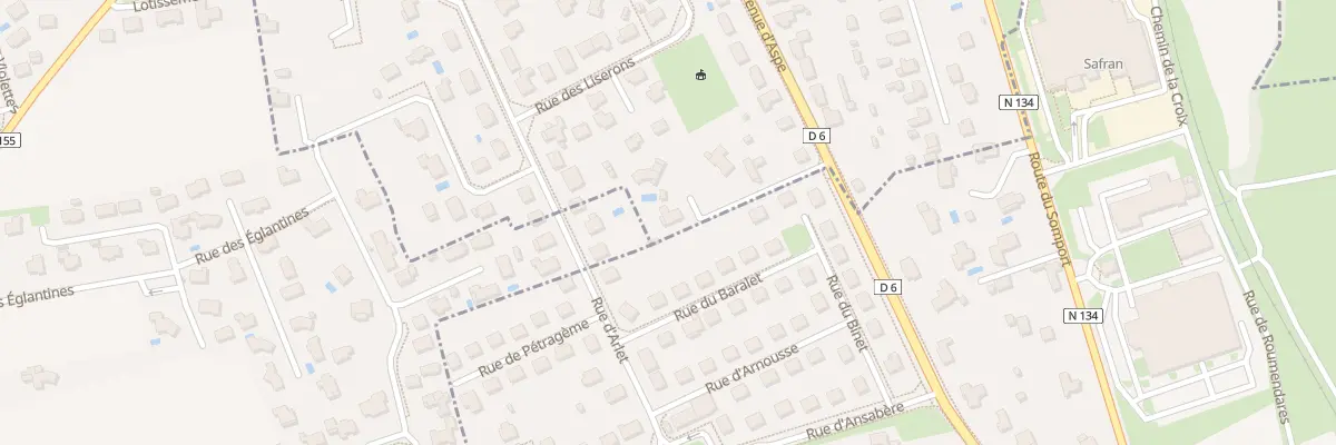 Plan du 44 Av d’Aspe à Bidos