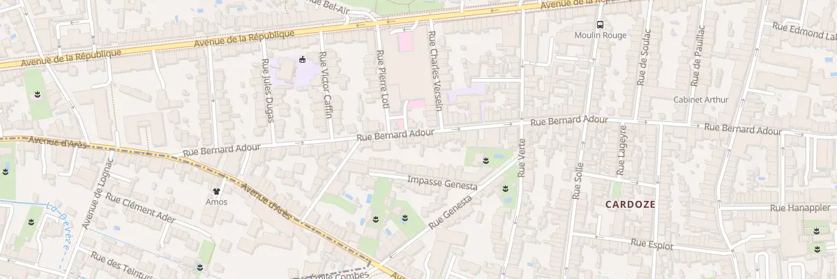 Plan du 136 Rue Bernard Adour à Bordeaux
