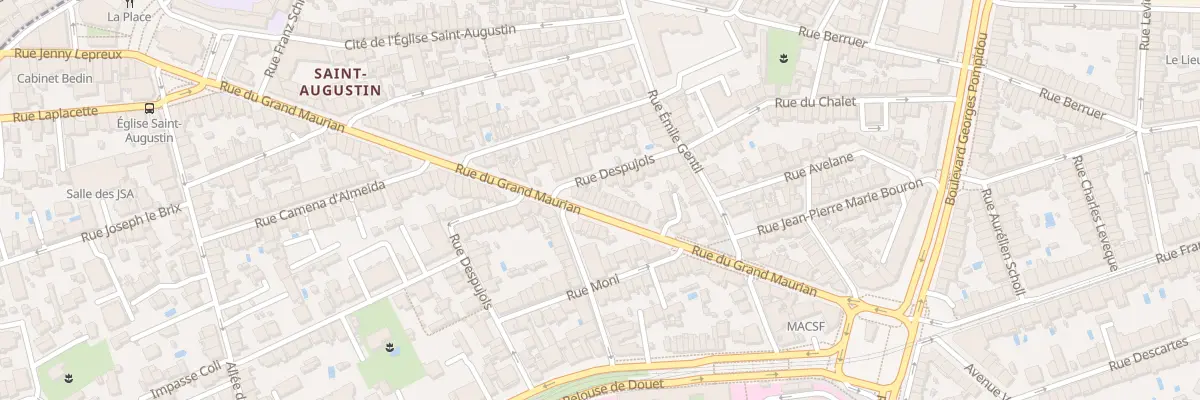 Plan du 55 Rue du Grand Maurian à Bordeaux
