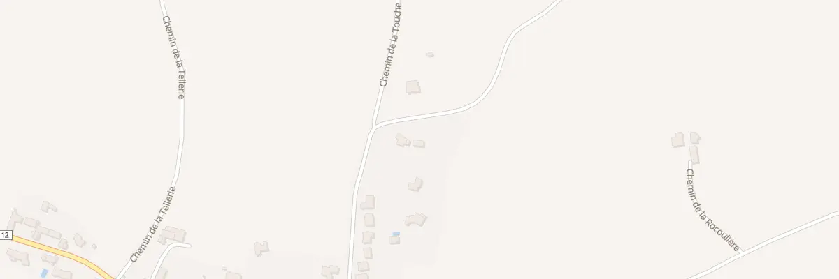 Plan du 2 Rte de Montourtier à La Bazouge-des-Alleux