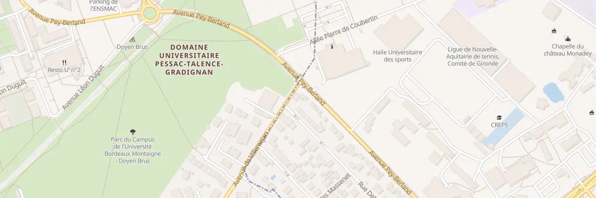 Plan du 55 Rue Debussy à Talence