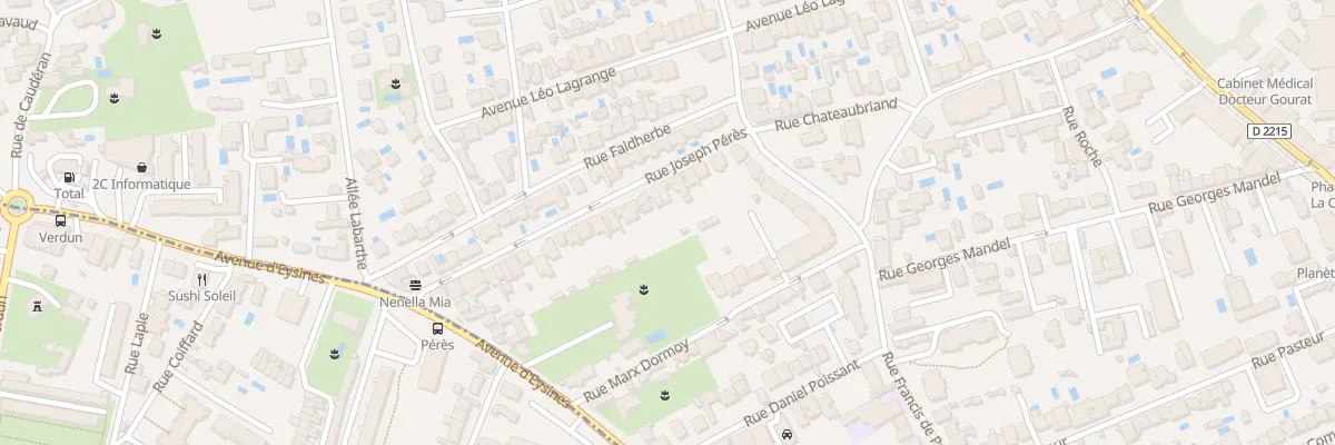 Plan du 16 Rue Joseph Peres au Bouscat