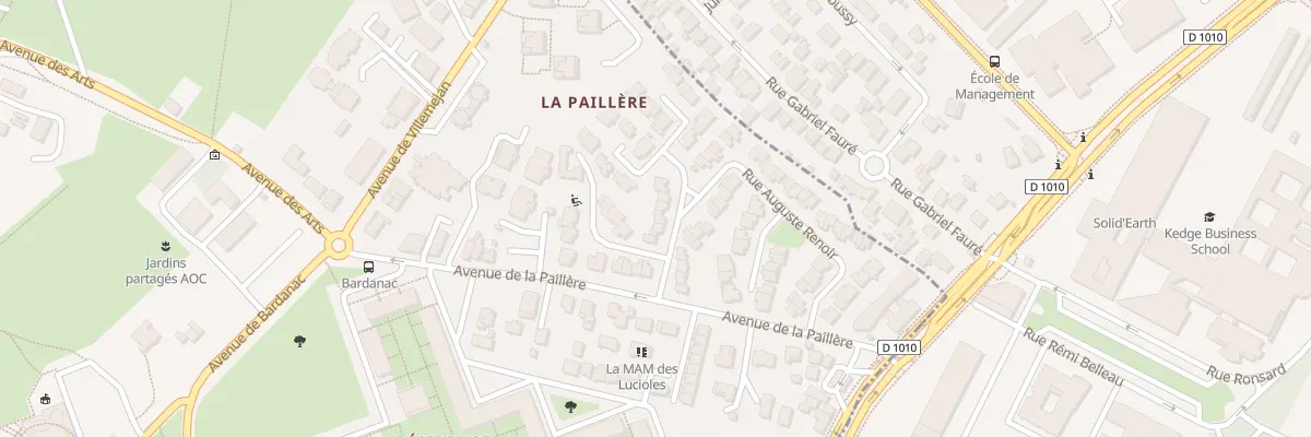 Plan du 58 Rue Auguste Renoir à Pessac