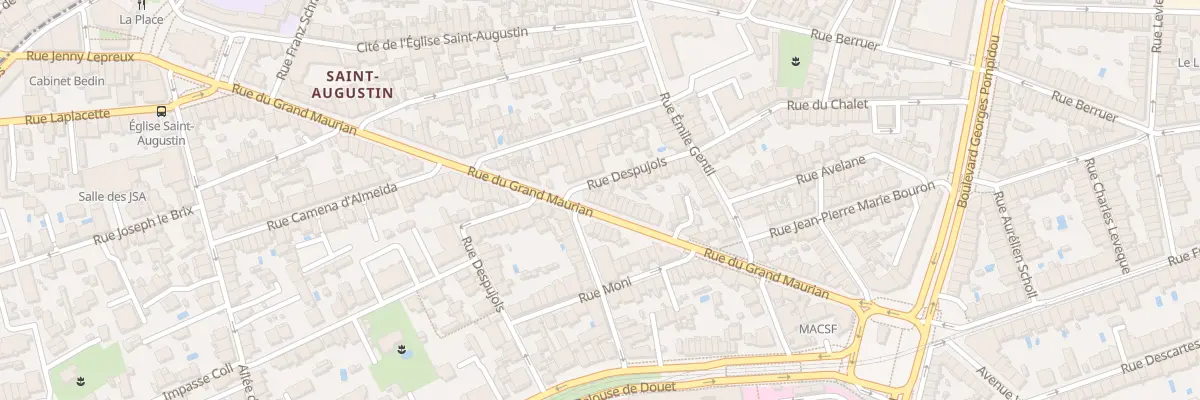 Plan du 59 Rue du Grand Maurian à Bordeaux