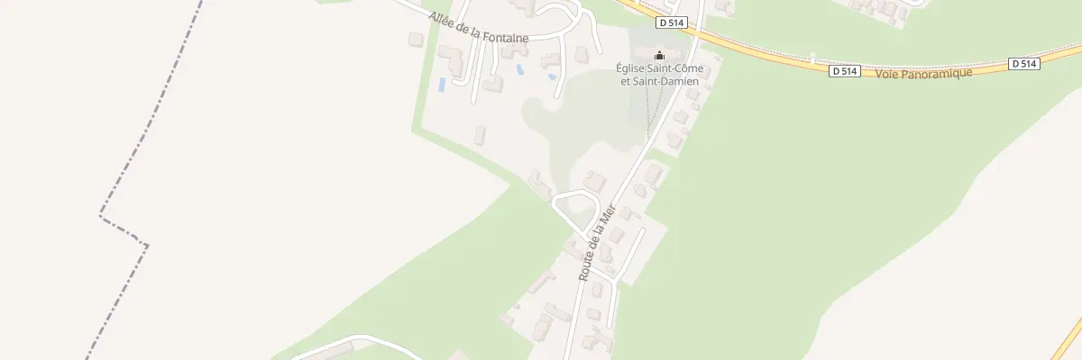 Plan du 13B Rte de la Mer à Saint-Côme-de-Fresné