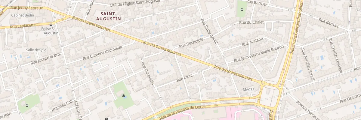 Plan du 44 Rue du Grand Maurian à Bordeaux