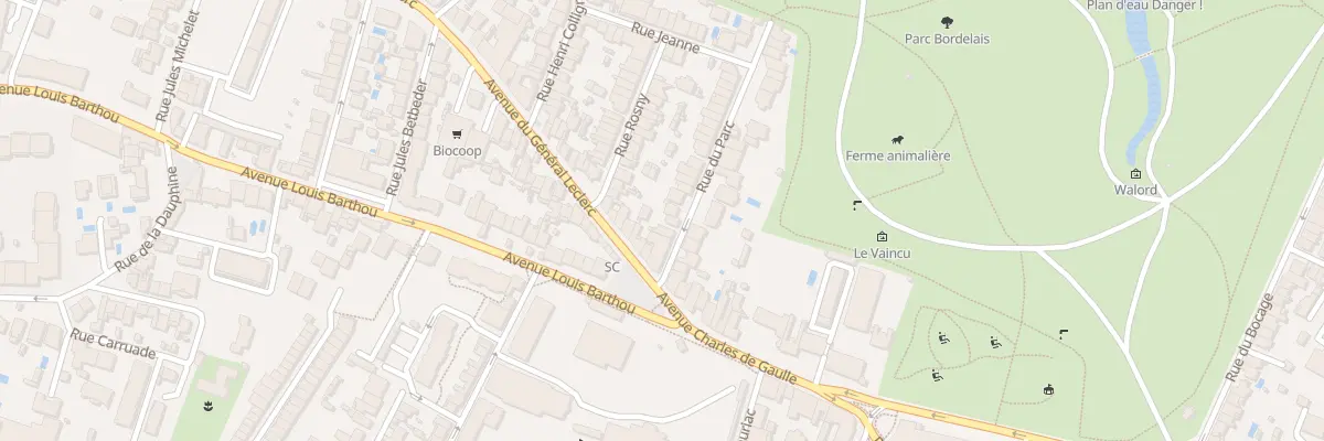 Plan du 8 Rue du Parc à Bordeaux