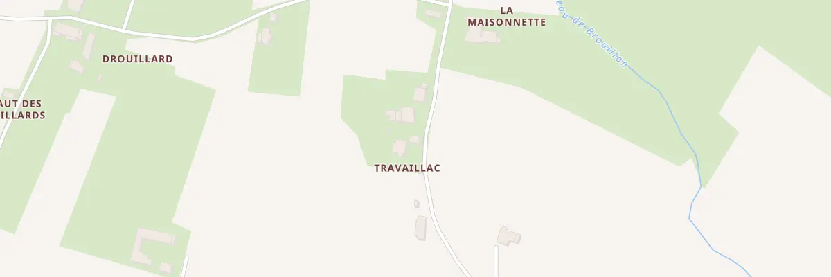 Plan du 227A Travaillac à Cars