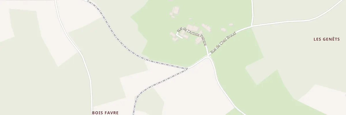 Plan du 5 Rue de l’Artiste Peintre à Fenioux