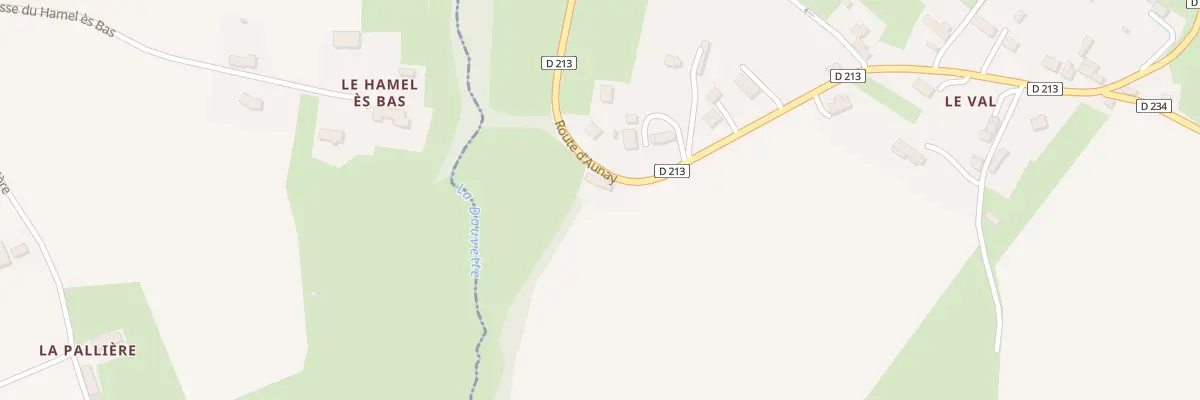 Plan du 15 Rte d’Aunay à Courvaudon
