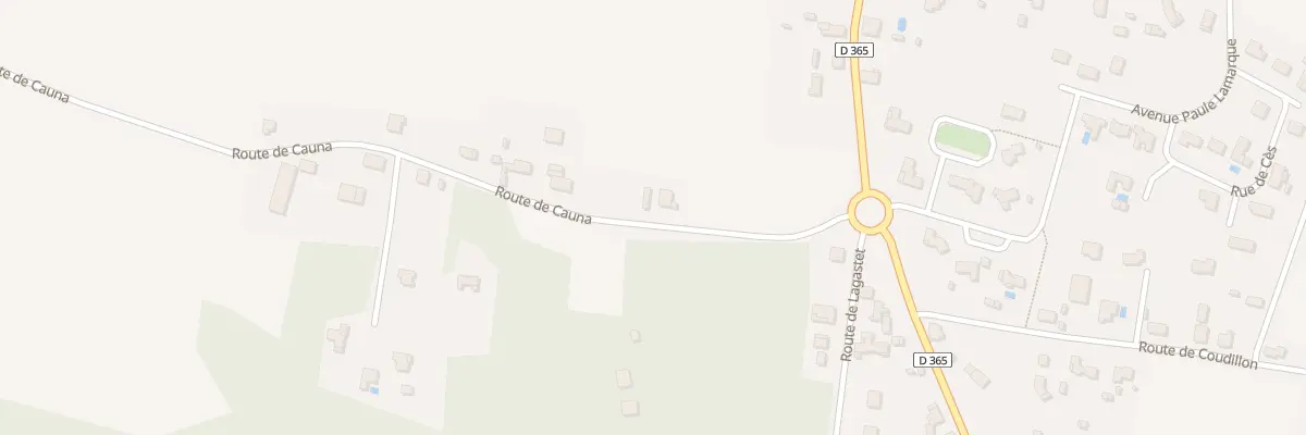Plan du 160 Rte de Cauna à Aurice