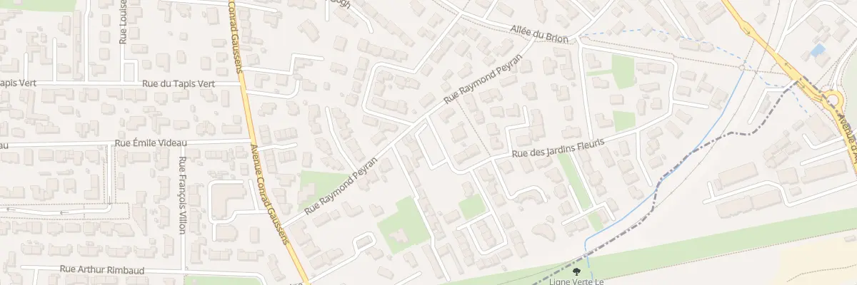 Plan du 40 Rue Raymond Peyran à Bruges