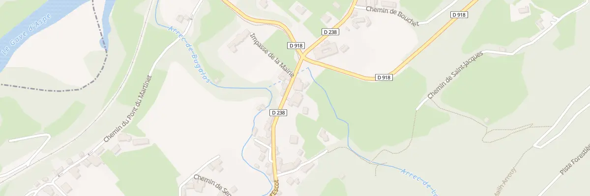 Plan de Rte d’Escot à Lurbe-Saint-Christau
