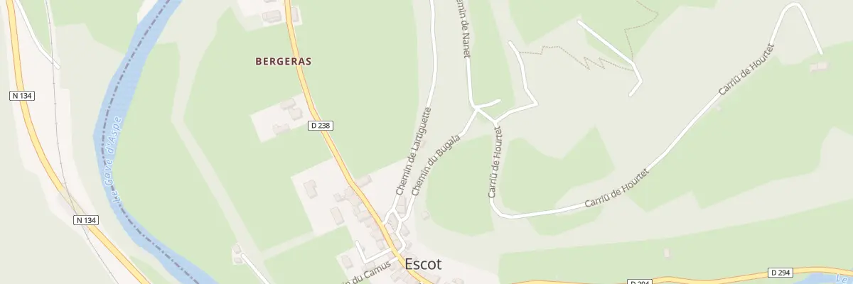Plan du 5034 Bergeras à Escot