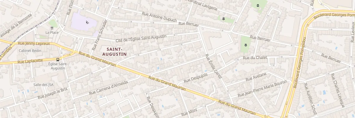 Plan du 23 Rue Camena d’Almeida à Bordeaux