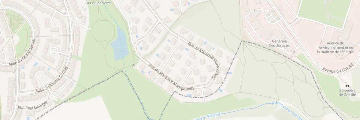 Plan du 30 Rue du Maréchal Montgomery à Angers
