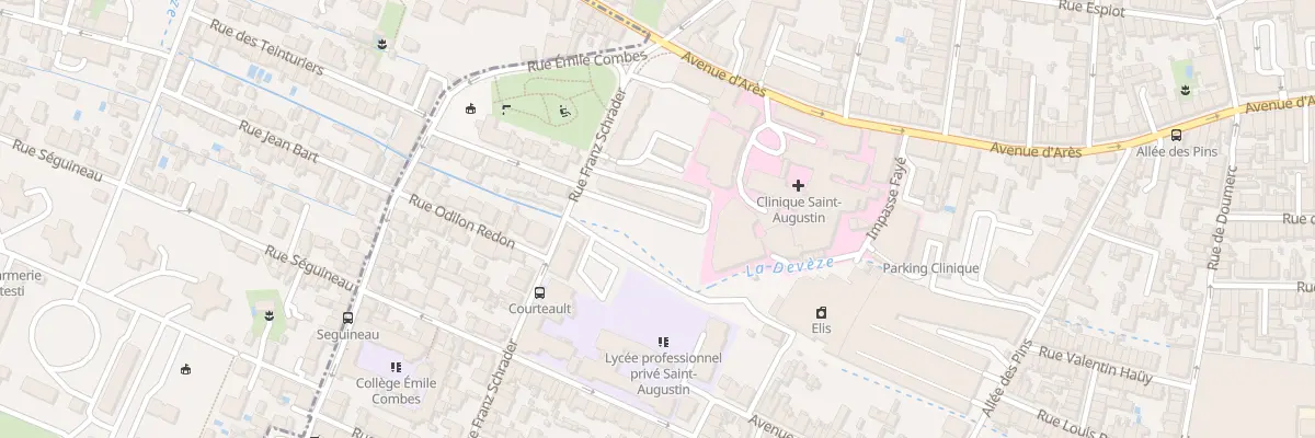 Plan du 6 Rue Frantz Schrader à Bordeaux
