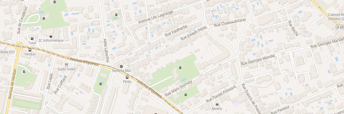 Plan du 26 Rue Joseph Peres au Bouscat