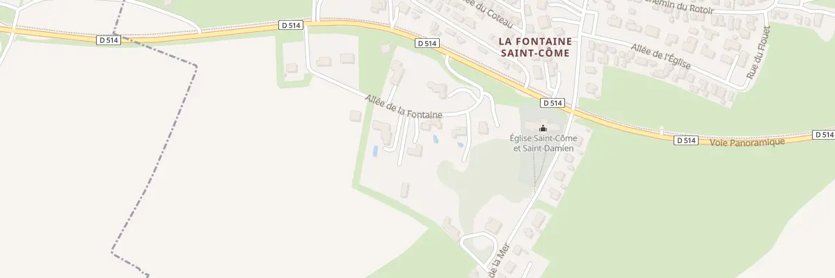 Plan du 7 All de la Fontaine à Saint-Côme-de-Fresné