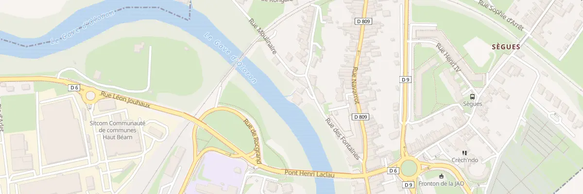 Plan du 5B Rue des Fontaines à Oloron-Sainte-Marie