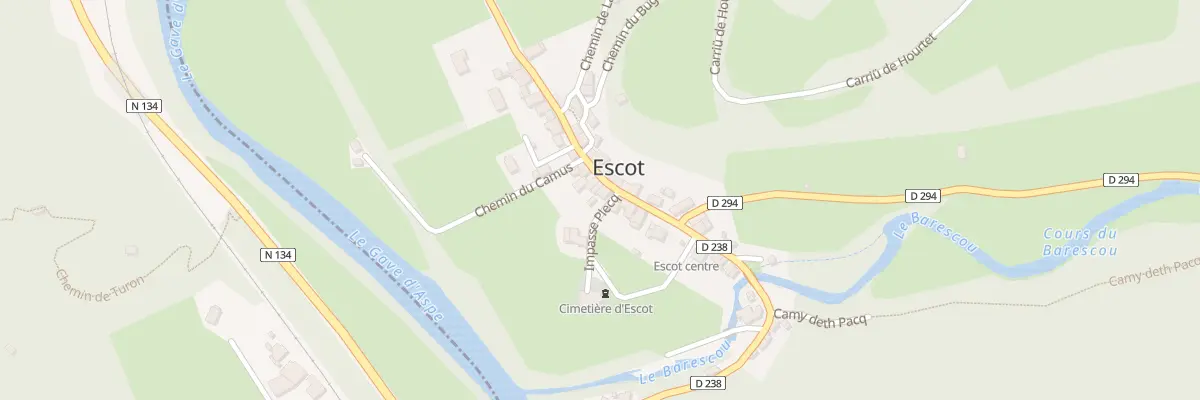 Plan du 2 Imp de Plecq à Escot