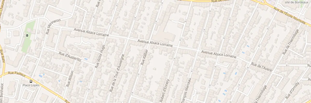 Plan du 76 Av Alsace Lorraine à Bordeaux