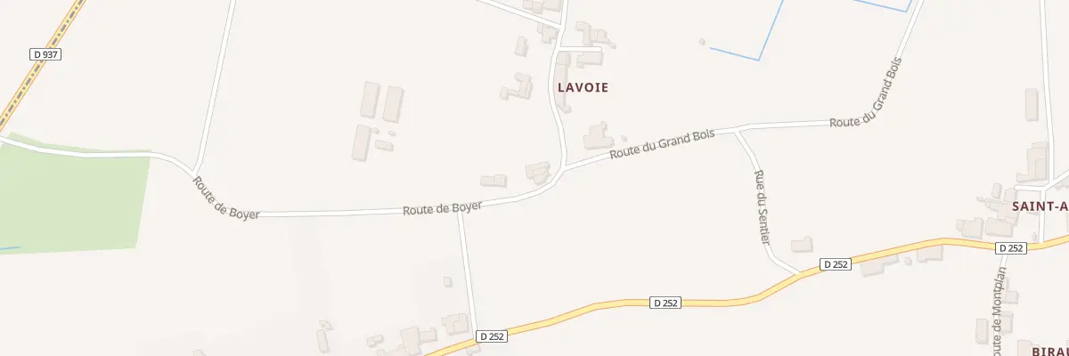 Plan du 545 Rte de Boyer à Mazion