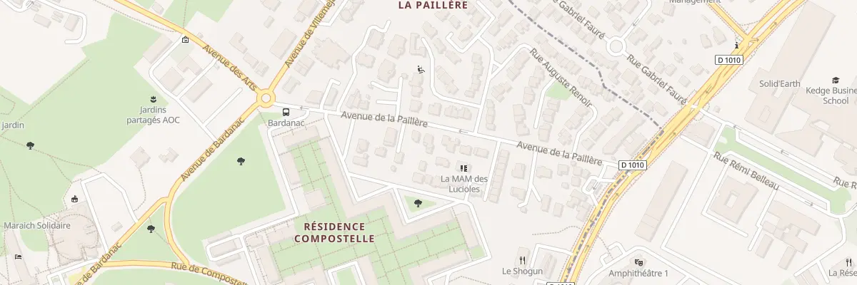 Plan du 168 Av de la Paillère à Pessac