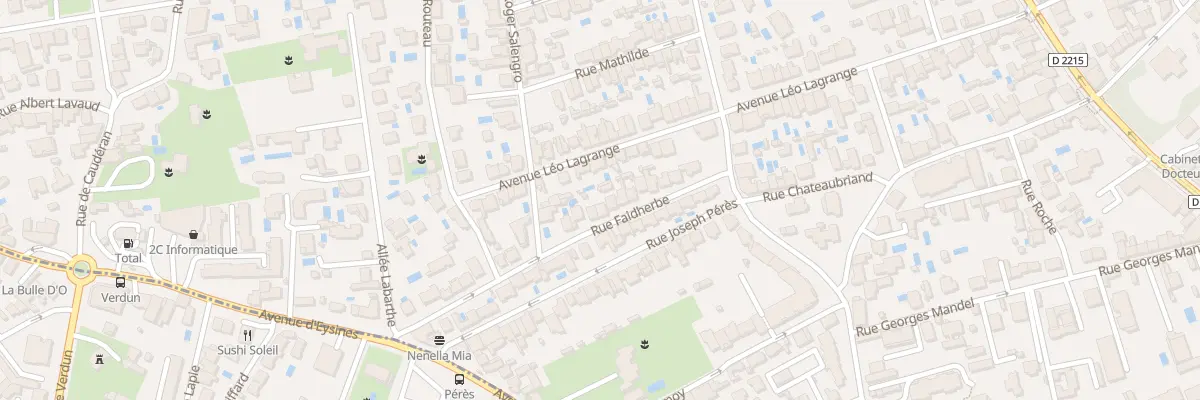 Plan du 23 Rue Faidherbe au Bouscat