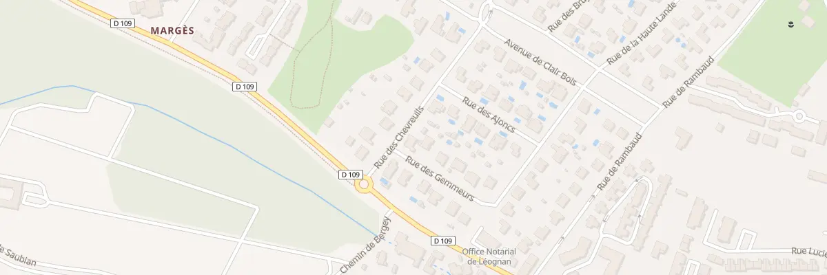 Plan du 8 Rue des Chevreuils à Léognan