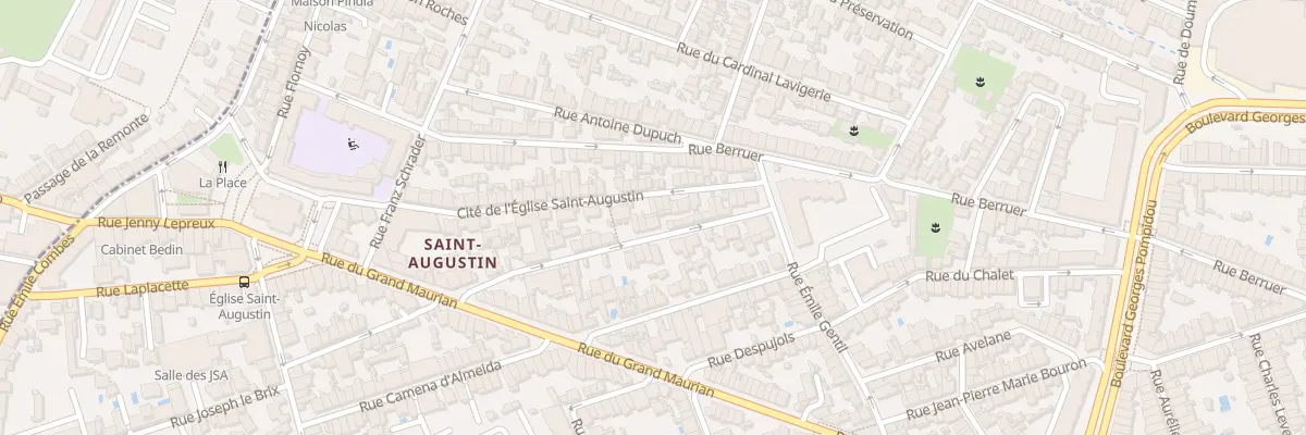 Plan du 23 Rue Sainte-Monique à Bordeaux