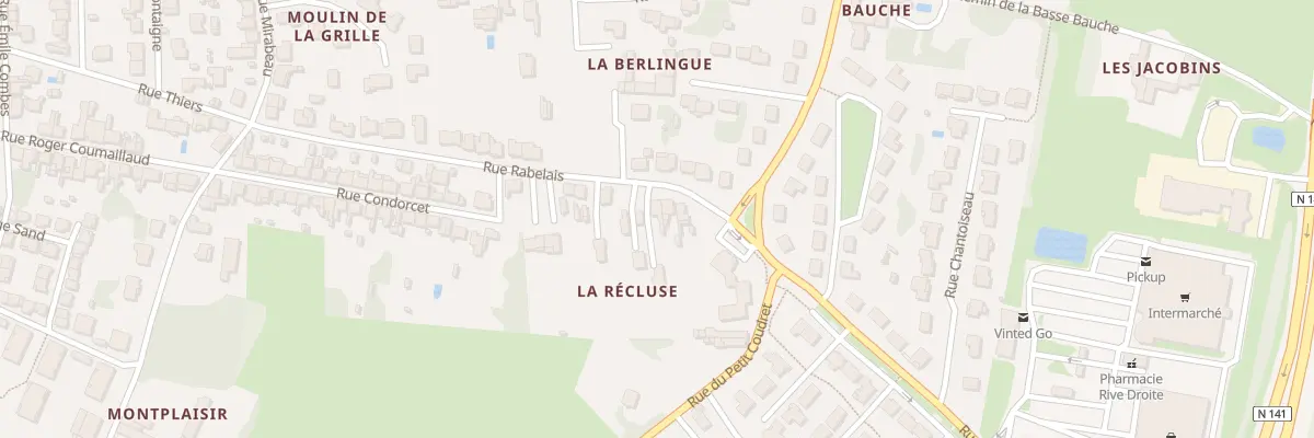 Plan du 52 Rue Rabelais à Saintes
