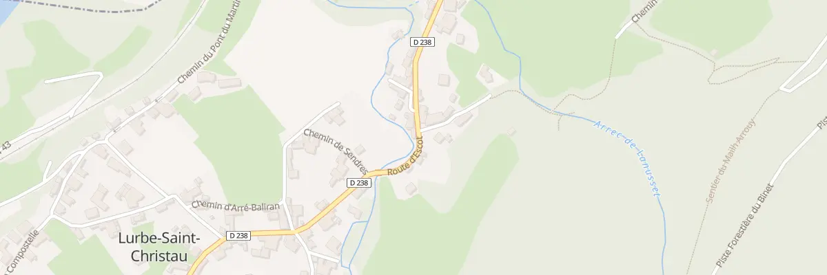 Plan du 15 Rte d’Escot à Lurbe-Saint-Christau