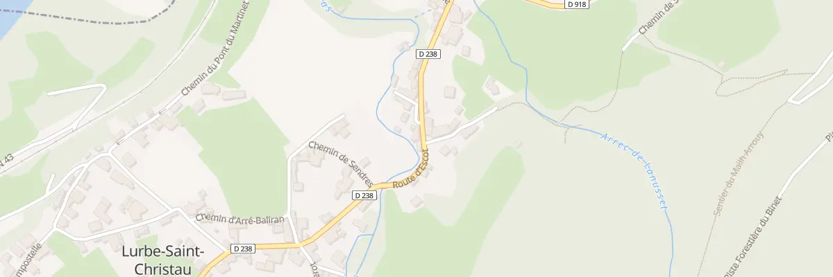 Plan du 9020 Rte d’Escot à Lurbe-Saint-Christau