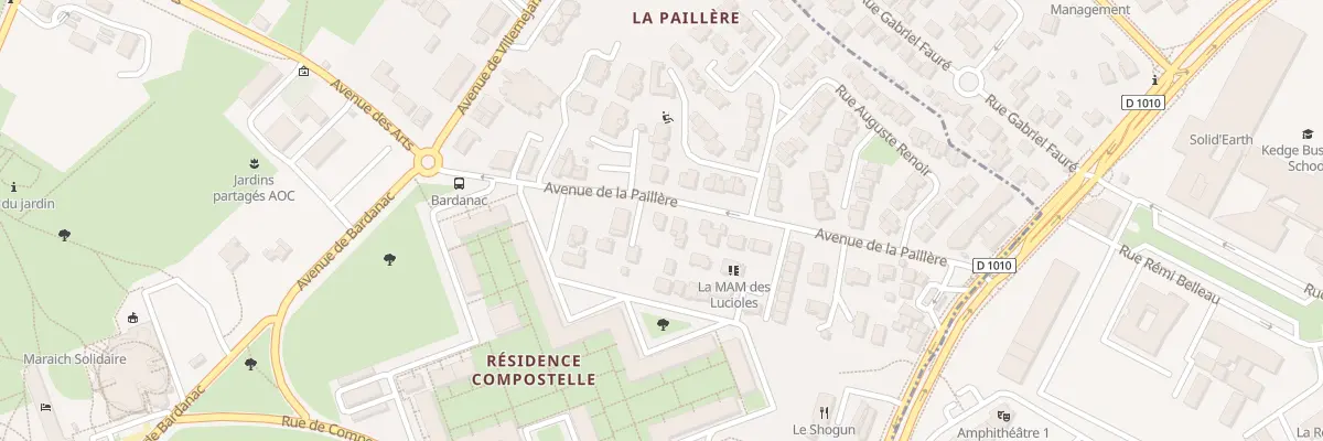 Plan du 166 Av de la Paillère à Pessac