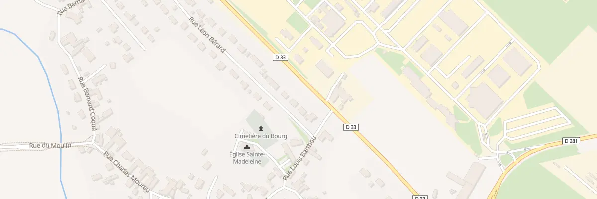 Plan du 6 Rue Leon Berard à Mourenx