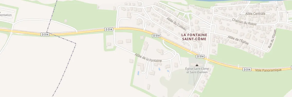 Plan du 2B All de la Fontaine à Saint-Côme-de-Fresné