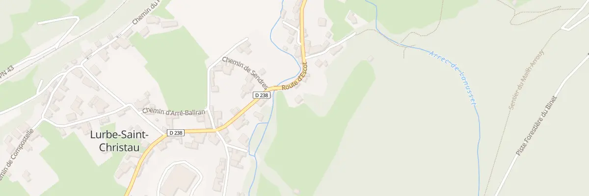 Plan du 14 Rte d’Escot à Lurbe-Saint-Christau