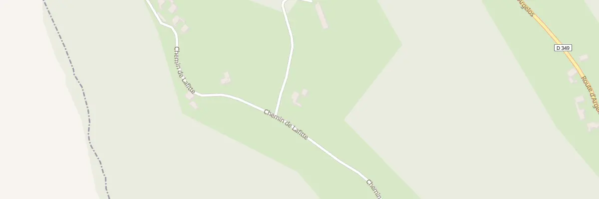 Plan du 1140 Che de Lafitte à Poudenx