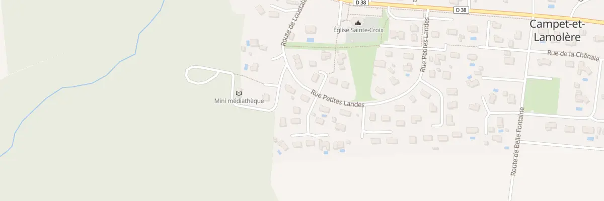 Plan du 2 Imp des Ecureuils à Campet-et-Lamolère
