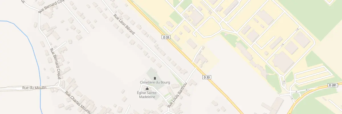 Plan du 8 Rue Leon Berard à Mourenx